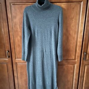 Banana Republic Gray Midi Sweater Dress Size  Medium